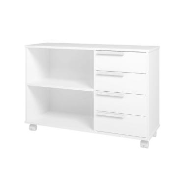 Imagem de rack para tv até 40 polegadas monatelano 4 gv branco 90 cm