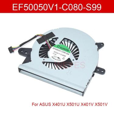 Imagem de Ventilador de refrigeração para ASUS Laptop  EF50050V1-C080-S99  X401U  X501U  X401V  X501V  DC 5V