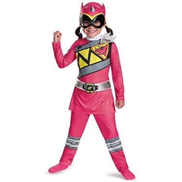 Imagem de Pink Power Rangers Costume for Toddlers. Official Licensed Pink Ranger Dino Charge Classic Power Ranger Suit with Mask for Girls, Large (4-6x)