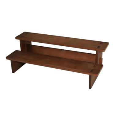 Imagem de Fancyes Rack de jóias 2 camadas display riser brinco titular organizador jóias expositor para sobremesa broche colares loja varejo, pequeno