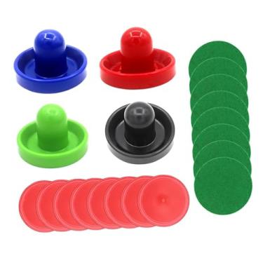 Imagem de Deevoka Empurradores de air hockey e discos de air hockey, pás de substituição de air hockey para jogo de mesa de air hockey, estilo E