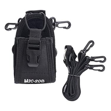 Imagem de balikha Bolsa Walkie Talkie ajustável de nylon com cordão mãos livres para Mcs-20B