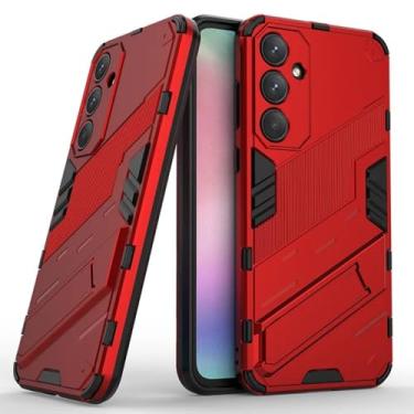 Imagem de Waillynice Capa para Samsung Galaxy A15 A24 A25 A35 A55 5G Global à Prova de Choque Armadura Capa Protetora Antiqueda Capa Traseira Coque Kickstand Capa (Branca, para A25 5G Global)