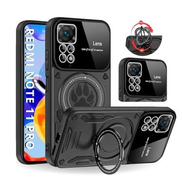 Imagem de Capa Capinha Armor Anti Choque Ring Luxo Para Redmi Note 11 Pro (Tela 6.67) + Anel Giratório + Proteção De Câmera - Proteção Militar