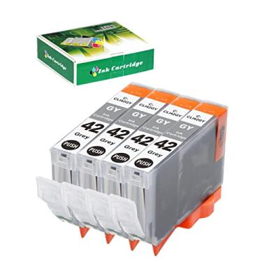Imagem de CLI-42 Pixma Pro-100 Gray Ink Replacement for Canon CLI-42 CLI42 GY Compatible Ink Cartridge Use for Pixma Pro-100 Pro-100s Printers 4 Pack