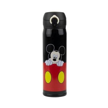 Imagem de Garrafa Térmica Preta Mickey 400ml - Disney - Minas De Presentes