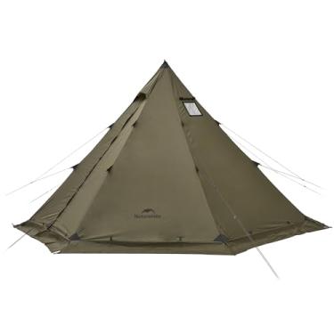 Imagem de Naturehike Barraca ranch Fire Teepee, tendas quentes com conector de fogão, barraca impermeável para 4 a 6 pessoas, à prova de vento, 4 estações, barracas de inverno para clima frio para acampamento