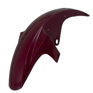 Imagem de Paralama Dianteiro Ybr 125 2000 À 2007 Sem Suporte Cromo Forte, VERMEL