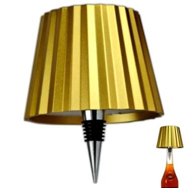 Imagem de Brabola Kit de lâmpada de garrafa para garrafas de licor, lâmpada de garrafa sem fio, lâmpada de LED para garrafa de vinho, abajur de mesa sem fio com 3 cores reguláveis para bar, restaurante, casa,