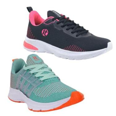 Imagem de Tênis Feminino Caminhada Running Esportivo Academia Kit 2 - It Save, P