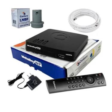 Imagem de Receptor Digital Century Mídia Box B7 Mais LNBF Cabo