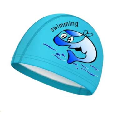Imagem de Touca De Natação Infantil Profissional- Golfinho - Hero Band, Azul pis