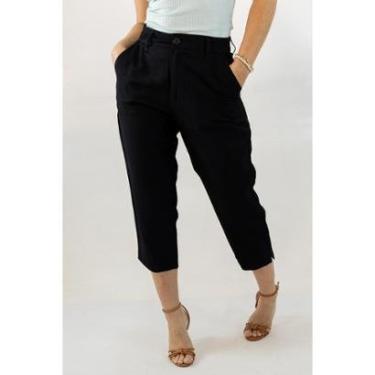 Imagem de Calça Feminina Capri Mom Alfaiataria Leve Anticorpus-Feminino