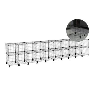 Imagem de Estante Balcão Expositor Aramado 20 Nichos Horizontal 40cm Profundidad