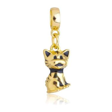 Imagem de Berloque Gato Cat Banhado a Ouro 18k - Work Semijoias