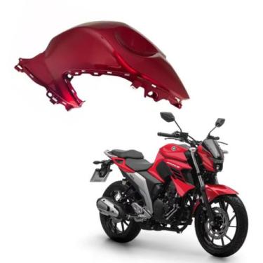 Imagem de Capa do tanque direita  vermelha fz25 fazer 250 original yamaha