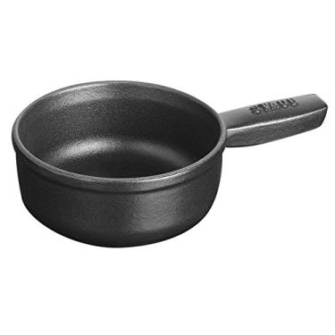 Imagem de STAUB Panela de ferro fundido para fondue de queijo, 355 ml, preto fosco