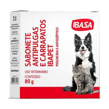 Imagem de Sabonete Ibasa Anti Pulgas para Cães e Gatos 80g