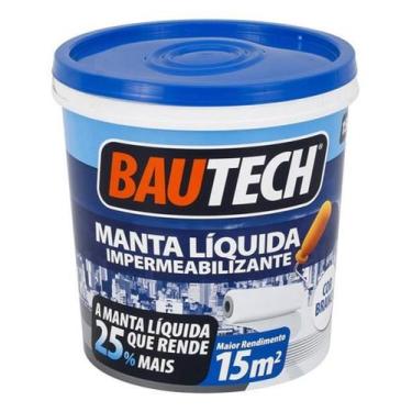 Imagem de Manta Liquida Acrilica Profissional Branca 15Kg - Bautech - Axton