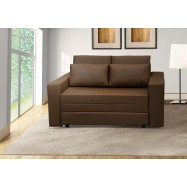 Imagem de Sofá Cama Castor Salerno Marrom Café