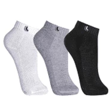 Imagem de Meia Lupo Sport Cano Curto 3 Pares Ref 3225, 2 mescla, 1 branca, 41 - 