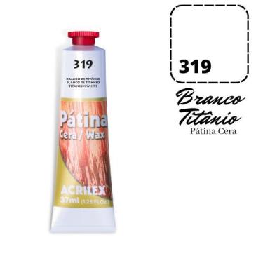 Imagem de Patina em Cera Acrilex 37ml 319 Branco de Titani