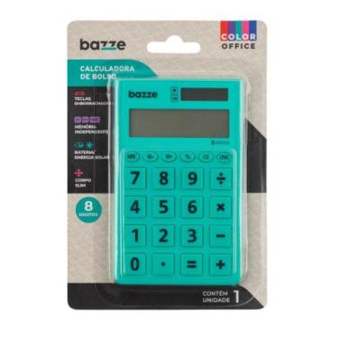 Imagem de Calculadora de Bolso Bazze Mini B3408 Azul