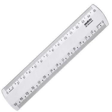Imagem de Régua New Line Cristal 15cm Waleu