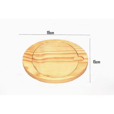 Imagem de Petisqueira Madeira Base vidro - Nadalini