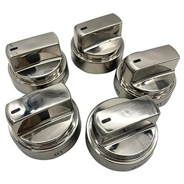 Imagem de ninawesome Puxador de fogão AEZ73453509 compatível com substituição de fogão a gás/forno lg para AEZ73453503 AEZ73453514 (pacote com 5)