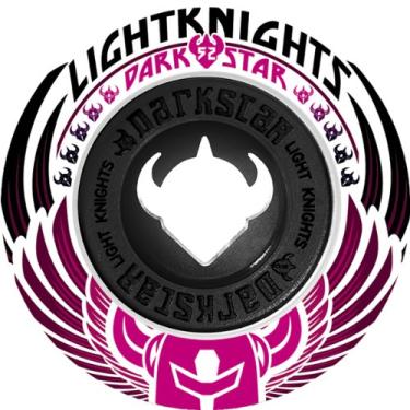 Imagem de Darkstar Rodas de cavaleiro leve, preto/branco, 53 mm