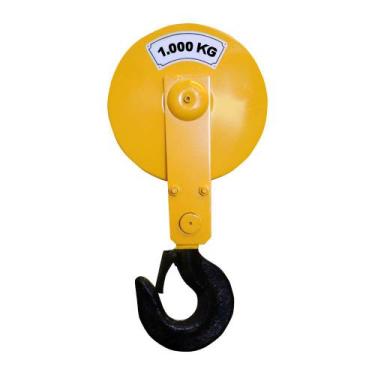 Imagem de Gancho Moitão Completo Para Guincho Talha Elétrica Cabo De Aço Até 100