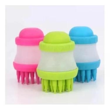 Imagem de Escova P/ Pet's Massageador Silicone Pente Lavar Cabelo - Império