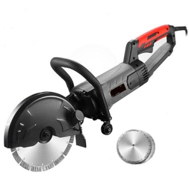 Imagem de 星姿 Wall Chaser, máquina de corte de parede de concreto portátil de alta potência 7000W, com 1/2/3 peças dente de serra de 230 mm, profundidade de ranhura de 0-100 mm, largura ajustável, 5800r/min