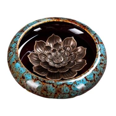 Imagem de IEUDNS Porta-incenso para varetas, presente ideal, porta-incenso para amigos, bobina de incenso, Azul