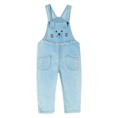 Imagem de Jardineira jeans desfiada coelho - Clube do Doce, 3
