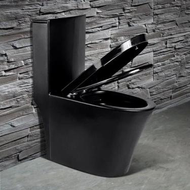 Imagem de Vaso Sanitário Monobloco Preto PEX Nero produzido em Cerâmica