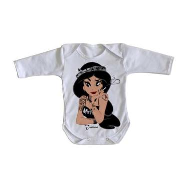 Imagem de  body nenê criança roupa bebê manga longa Jasmine prisão - Empório Dut