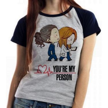 Imagem de Baby look blusa feminina ou Camiseta unissex Grey's Anatomy Meredith C