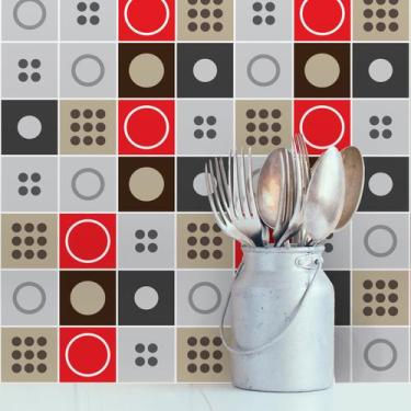 Imagem de Adesivo de Azulejo Moderno 20x20 cm com 12un - Quartinhos