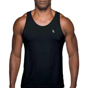 Imagem de Camiseta Regata Lupo Running Masculina - Preta-Masculino