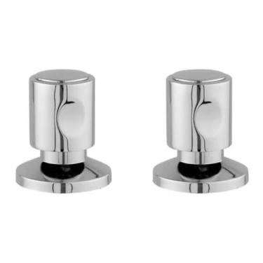 Imagem de Kit 2 Acabamento Registro padrão Docol C42 Metal Gaveta Pressão - MQC 