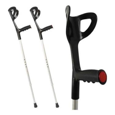 Imagem de Par de Muleta Canadense Dellamed Ajustável Regulável - Kit 2un
