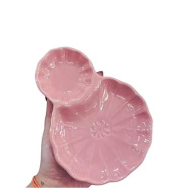 Imagem de Prato Japonês em Porcelana, Design Minimalista e Elegante, Inspirado na Tradição Oriental, Ideal para Servir Sushi, Sashimi e Missô, Peça Durável e Versátil (Rosa)