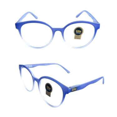 Imagem de Armação Óculos Sem Grau Redondo Brilho Roxo Claro