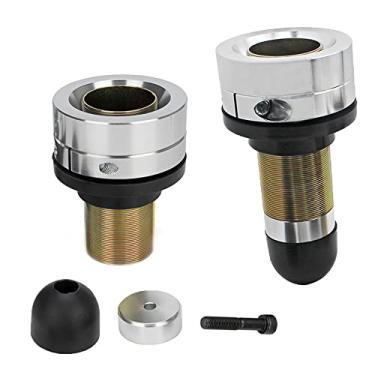 Imagem de VODCACA Um Par De Kits De Espaçadores De Bobina Ajustáveis Dianteiros Sistema De Espaçadores De Bobina Sobre Compatível Com Jks Jeep Cherokee Xj Comanche Mj Grand Cherokee Zj E Wrangler Tj Lj Kit De