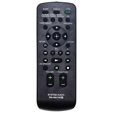 Imagem de Allimity Controle remoto de substituição RM-AMU166 RMAMU166 compatível com o sistema de áudio pessoal Sony RDH-GTK37iP GTK-X1BT FST-GTK37iP FST-GTK17iP RDH-GTK17iP RDHGTK37iP GTKX1BT FSTGTK37iP