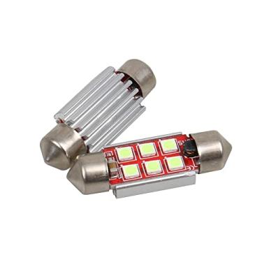 Imagem de Lâmpada LED de 36 mm C5W 6411 6418 DE3425, luz azul gelo 8000 K 3030 SMD para carros, placa, porta-malas, lâmpadas internas, lâmpadas de reposição Festoon, extremamente brilhante, 12 V, 2 W, 1 ano, garantia de 3,8 cm 【1797】