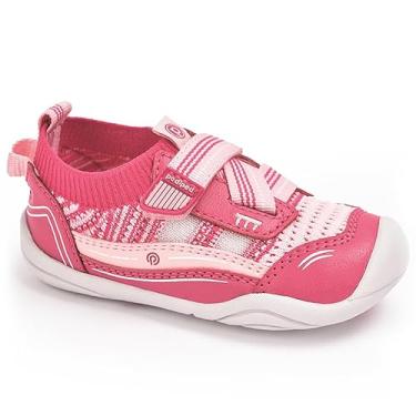 Imagem de pediped Tênis feminino Grip 'N' Go First Walker, rosa, 19 Little Kid