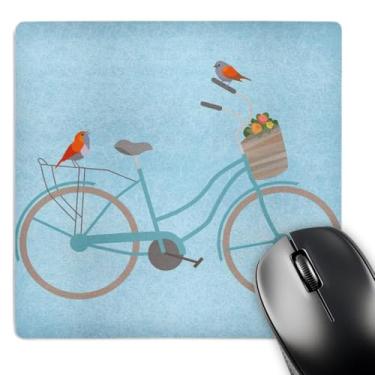 Imagem de 3drose Mouse pad Birds On Bicycle